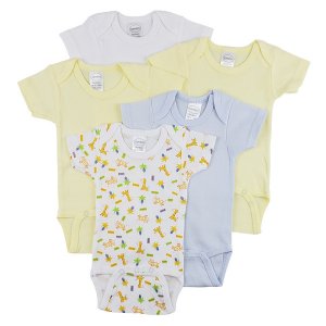 Bambini CS_0305M Bambini Short Sleeve One Piece 5 Pack