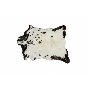 Homeroots.co 316981 2 X 3 White And Black Calfskin - Area Rug