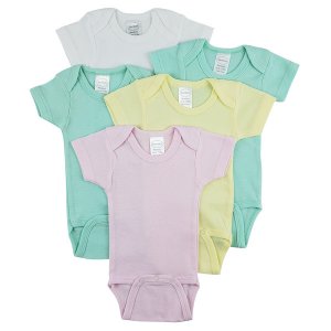 Bambini CS_0273M Bambini Short Sleeve One Piece 5 Pack