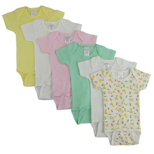 Bambini CS_003L_004L Bambini Pastel Girls Short Sleeve 6 Pack