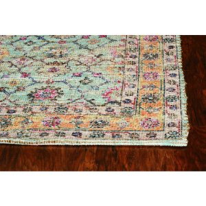 Homeroots.co 375082 2'x4' Spa Jute Or Polyester Accent Rug