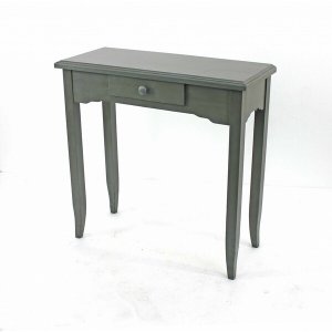 Homeroots.co 274384 12 X 30 X 30 Gray, 1 Drawer, Minimalist - Console 