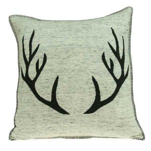 Homeroots.co 334059 20 X 7 X 20 Lodge Grey  Black Pillow Cover With Po