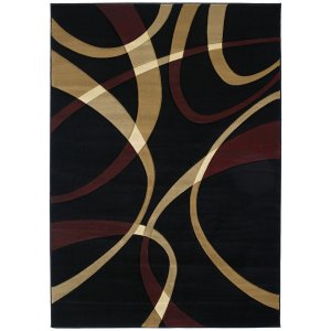 Homeroots.co 368388 31 X 50 Onyx Polypropylene Accent Rug