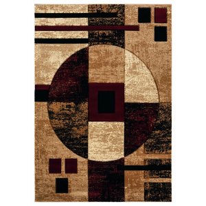 Homeroots.co 367183 22 X 32 Burgundy Olefin  Polypropylene Accent Rug