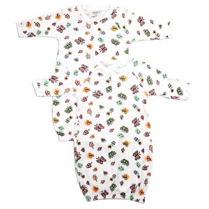 Bambini 912G Bambini Girls Print Infant Gowns - 2 Pack