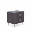 Homeroots.co 376996 Espresso Wood Finish Rectangular Night Stand