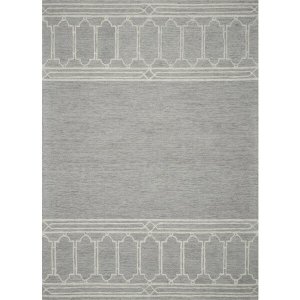 Homeroots.co 353373 2' X 4' Wool Grey Area Rug