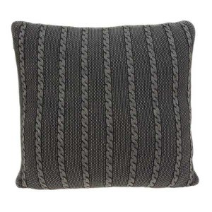 Homeroots.co 334271 18 X 5 X 18 Transitional Charcoal Pillow Cover Wit