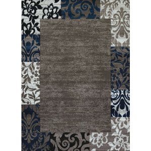 Homeroots.co 371328 22 X 36 Denim Blue Polypropylene Accent Rug