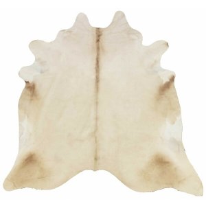 Homeroots.co 334424 6.5 Ft  Champagne Brindled Cowhide Rug