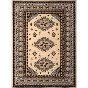 Homeroots.co 368722 33 X 39 Ivory Polypropyelene Accent Rug