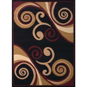 Homeroots.co 368794 33 X 39 Burgundy Polypropyelene Accent Rug