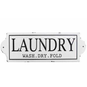 Homeroots.co 321329 Wash Dry Fold Metal Laundry Wall Decor