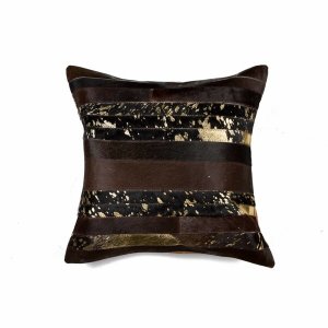 Homeroots.co 316933 18 X 18 X 5 Chocolate And Gold - Pillow