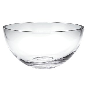 Homeroots.co 375896 10 Mouth Blown Glass Salad Or Fruit Bowl