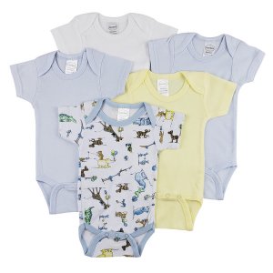 Bambini CS_0294M Bambini Short Sleeve One Piece 5 Pack