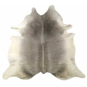 Homeroots.co 334427 6.5'  Grey Brazilian Natural Cowhide Area Rug