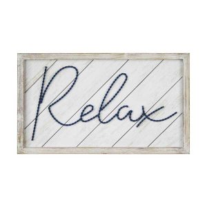 Homeroots.co 376653 20 X 12 Relax Framed Wall Art