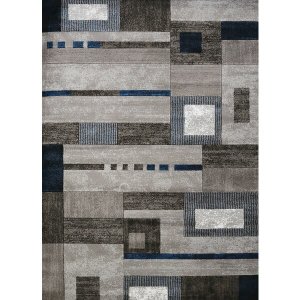 Homeroots.co 371336 22 X 36 Denim Blue Polypropylene Accent Rug