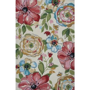 Homeroots.co 353217 1' X 2'  Polyester Sand Area Rug