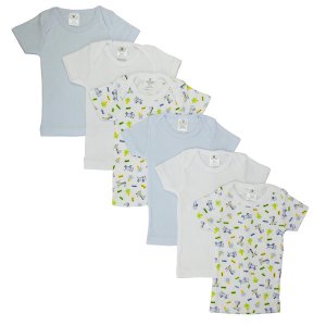 Bambini CS_058S_058S Bambini Girls Pastel Variety Short Sleeve Lap T-s