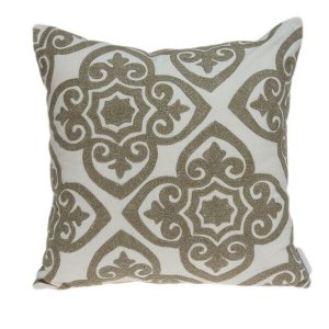 Homeroots.co 334346 20 X 7 X 20 Bling Ivory Pillow Cover With Down Ins