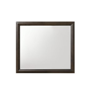 Homeroots.co 318725 Espresso Wooden Rectangular Beveled Edge Mirror