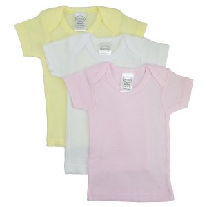 Bambini 057NB Bambini Girls Pastel Variety Short Sleeve Lap T-shirts -