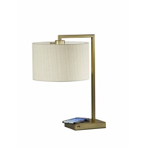 Homeroots.co 372683 Brass Metal Table Lamp