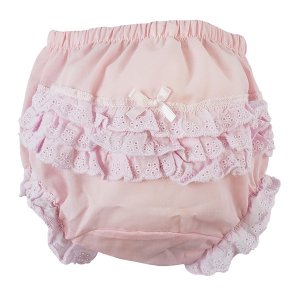 Bambini 600.P.L Pink Girl's Cottonpoly Fancy Pants Underwear