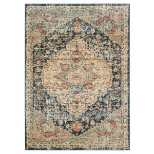 Homeroots.co 369693 22 X 36 Multicolor Olefin Frieze Accent Rug