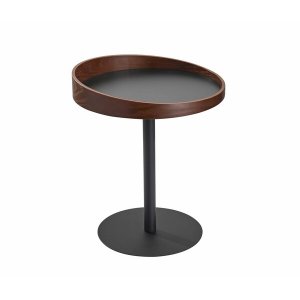 Homeroots.co 372970 18 X 18 X 20-21.5 Black  End Table