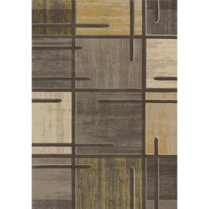 Homeroots.co 368576 22 X 32 Grey Polypropylene Accent Rug