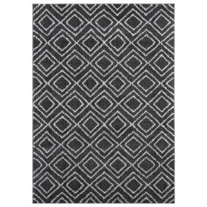 Homeroots.co 371518 23 X 36 Smoke Microfiber Polyester Accent Rug