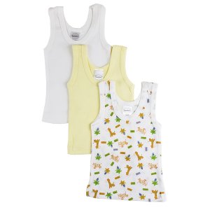 Bambini 037M Bambini Boys Printed Tank Top Variety 3 Pack