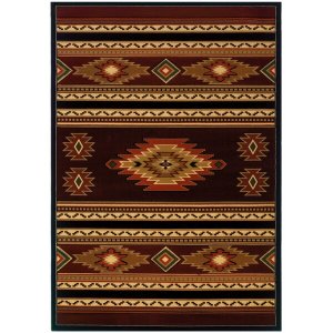 Homeroots.co 368958 31 X 50 Terracotta Polypropylene Mat Rug