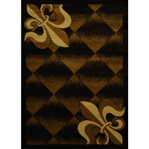 Homeroots.co 366637 22 X 26 Brown Polypropylene Accent Rug