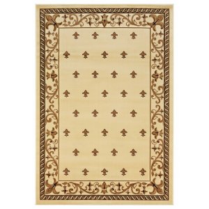 Homeroots.co 367501 22 X 32 Beige Olefin  Polypropylene Accent Rug