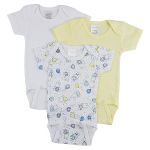 Bambini CS_0245L Bambini Short Sleeve One Piece 3 Pack