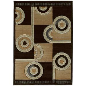 Homeroots.co 368431 31 X 50 Chocolate Polypropylene Accent Rug