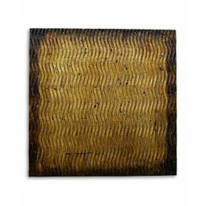 Homeroots.co 274799 1 X 36 X 36 Bronze, Metallic, Ridge - Wall Art