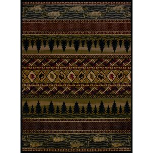 Homeroots.co 366593 22 X 26 Lodge Polypropylene Accent Rug