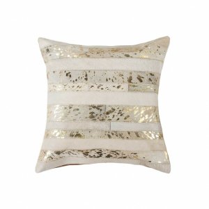 Homeroots.co 317007 18 X 18 X 5 Natural And Gold - Pillow