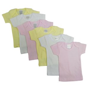 Bambini CS_057M_057M Bambini Girls Pastel Variety Short Sleeve Lap T-s