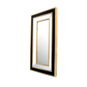 Homeroots.co 274605 43 X 24 X 2 Black  Gold, Classic Dressing - Mirror