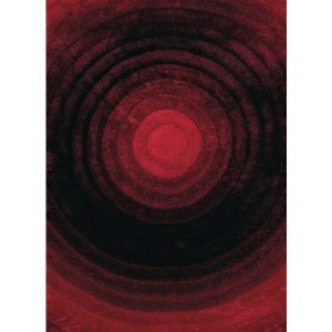 Homeroots.co 369151 22 X 26 Burnt Red Polyester Accent Rug