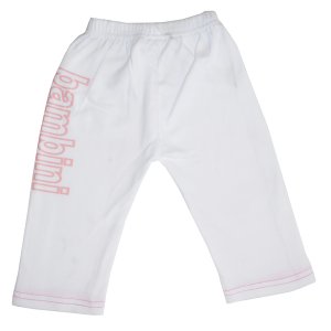 Bambini LS_0210 Bambini Girls White Pants With Print