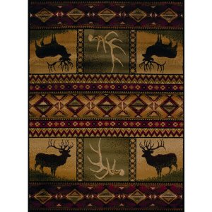 Homeroots.co 366589 22 X 26 Lodge Polypropylene Accent Rug