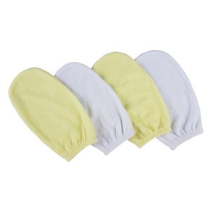 Bambini CS_0015 Washcloth Mitt - 4 Pc Set